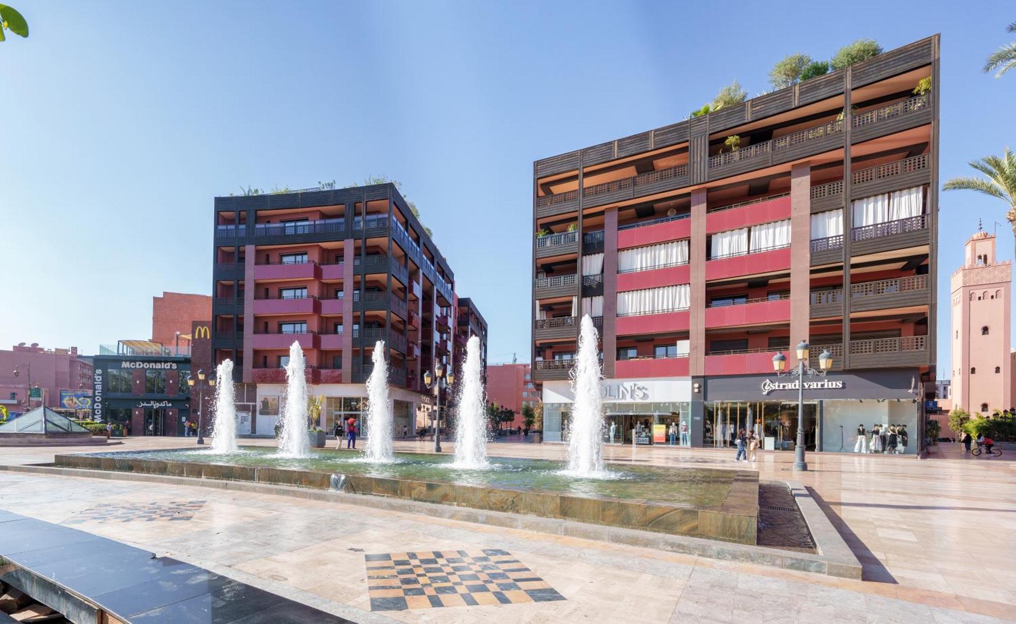 Appartement Chic Gueliz Plaza Avec Vue Marrakesh Luaran gambar
