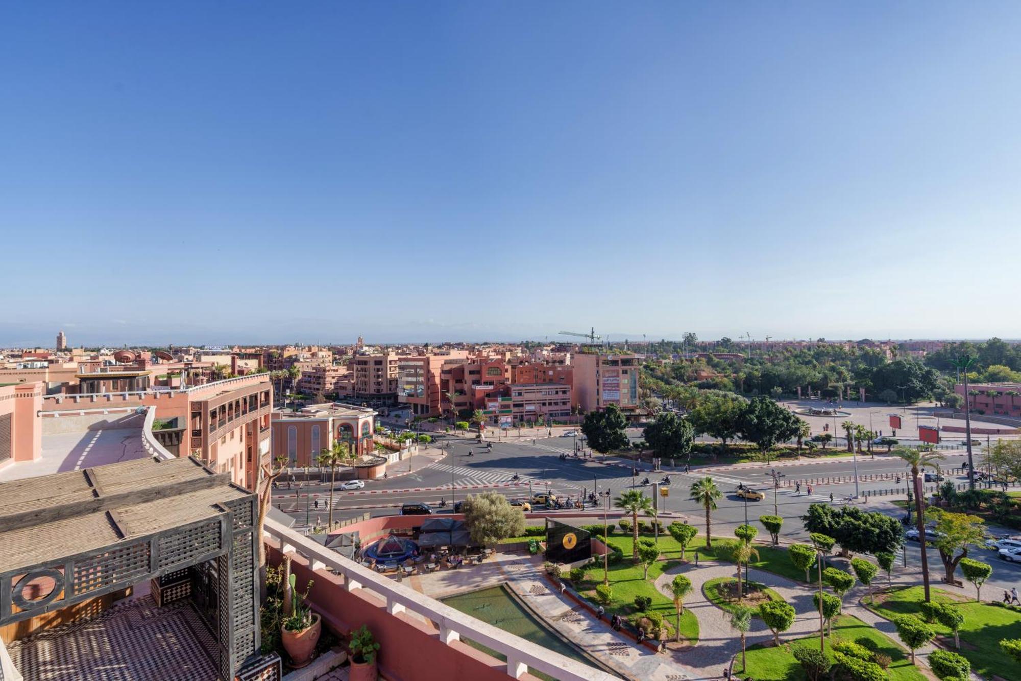 Appartement Chic Gueliz Plaza Avec Vue Marrakesh Luaran gambar