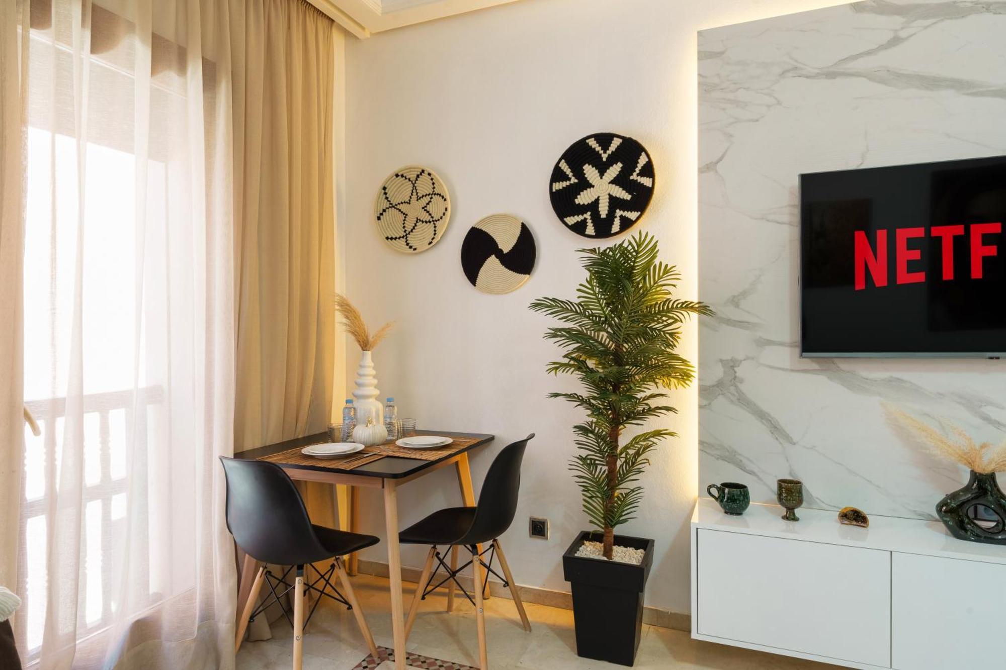 Appartement Chic Gueliz Plaza Avec Vue Marrakesh Luaran gambar