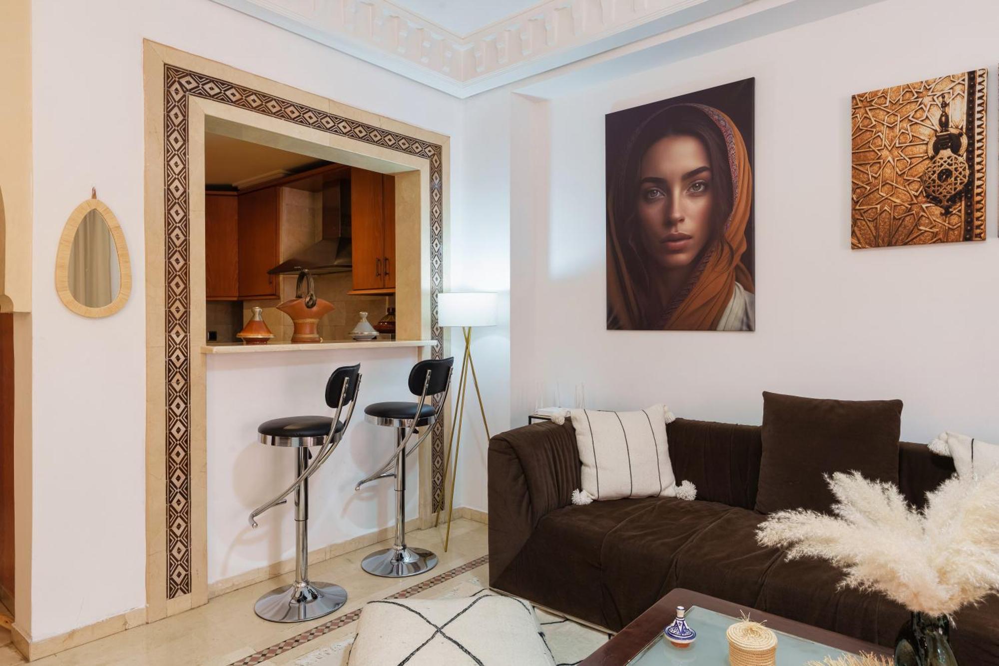 Appartement Chic Gueliz Plaza Avec Vue Marrakesh Luaran gambar